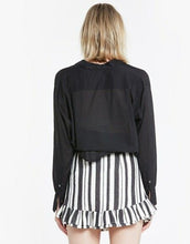 Load image into Gallery viewer, Superette B/W Stripe Wrap Skirt (14)
