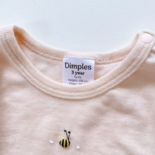 Load image into Gallery viewer, Dimples Merino Top + Pants Light Peach (3y)
