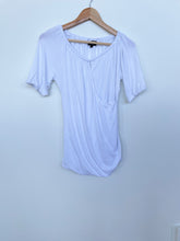 Load image into Gallery viewer, Egg Maternity/ Breastfeeding Top White (S)
