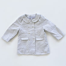 Load image into Gallery viewer, Tartine et Chocolat Linen Coat Grey (3-6m)
