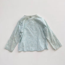 Load image into Gallery viewer, Nature Baby Organic Long Sleeve Blouse Turquoise Floral (4y)
