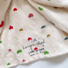 Load image into Gallery viewer, Konges Sløjd Organic Turban Hearts (3-6m)
