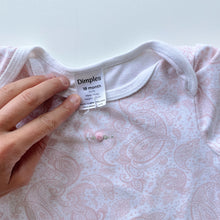 Load image into Gallery viewer, Dimples Organic Summer Romper Pink Pattern (18m)
