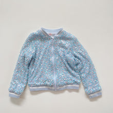 Load image into Gallery viewer, Seed Heritage  Sequin Bomber Jacket Blue (7y)
