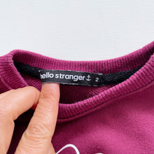 Load image into Gallery viewer, Hello Stranger L/S Sweatshirt Dress Maroon Flower (2y)
