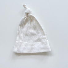 Load image into Gallery viewer, Nature Baby Organic Pointelle Hat Off White (0-6m)
