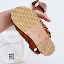 Load image into Gallery viewer, Scandic Gypsy Woven Leather Mule Tan NEW (EU26)
