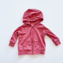 Load image into Gallery viewer, Teeny Weeny Merino Zip Cardigan Pink (0-3m)

