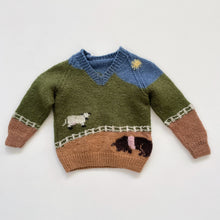 Load image into Gallery viewer, Handmade Wool Sweater On The Farm *small flaw (2y)
