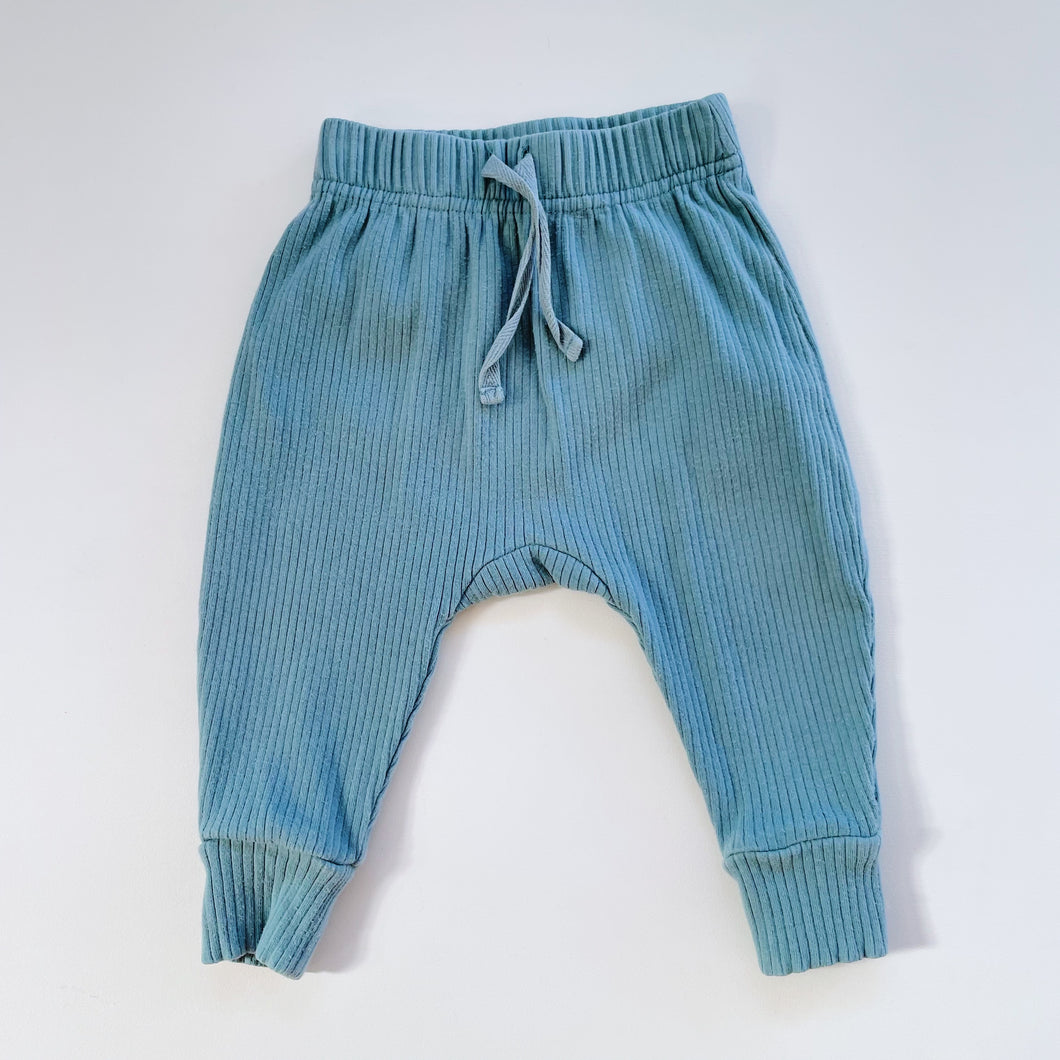 Wilson & Frenchy Organic Rib Pants Blue (3-6m)