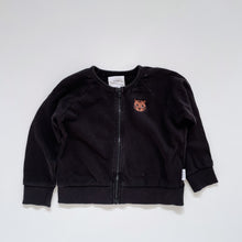 Load image into Gallery viewer, HUX Organic Zip Cardigan Black (4y)
