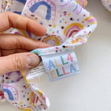 Load image into Gallery viewer, ALL4ELLA Organic Muslin Swaddle Rainbows (120cm x 120cm)
