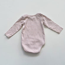 Load image into Gallery viewer, Wilson &amp; Frenchy Organic Bodysuit Pink Stripes (3-6m)
