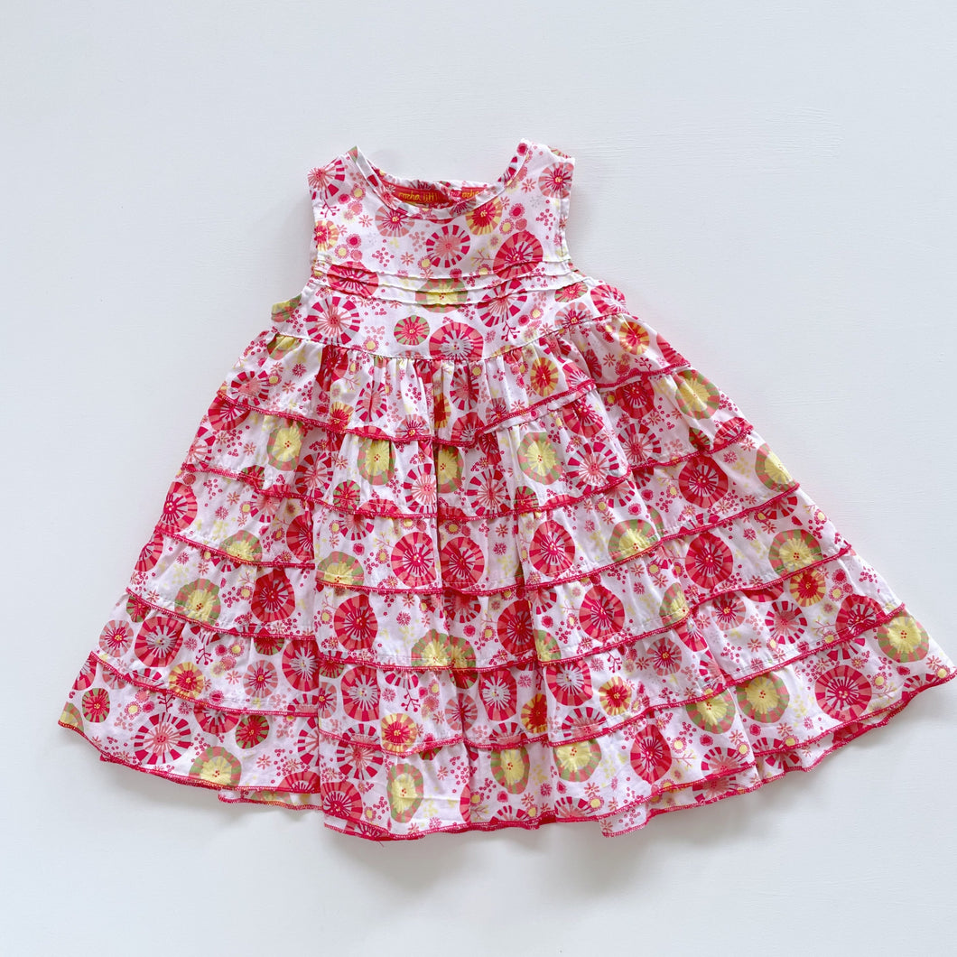 Bright Floral Cotton Dress (6-12m)