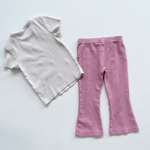 Load image into Gallery viewer, Original Marines Pink Flares + Floral Tee Set (2y)
