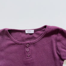 Load image into Gallery viewer, Jamie Kay Organic Rib Henley Top Berry (4y)
