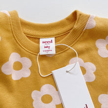 Load image into Gallery viewer, Seed L/S Dress Honeycomb Daisies NEW (1y)
