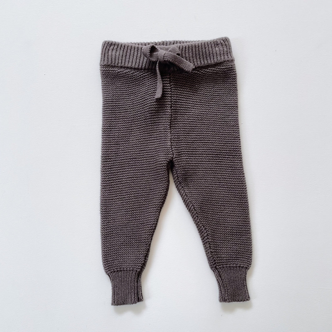 Jamie Kay Ethan Knit Pants - Wolf (0-3m)