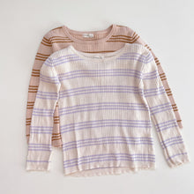 Load image into Gallery viewer, Miann &amp; Co Kids Rib Knit Top Bundle 2x Stripes (5y)
