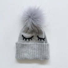 Load image into Gallery viewer, Livly Luxury Cashmere Beanie Grey (0-3m)
