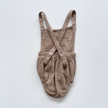Load image into Gallery viewer, Marlee + Jo Muslin Romper Latte (6-12m)
