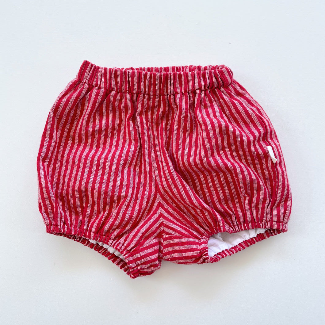 Child of Mine Linen Bloomers Red Stripes (6-12m)