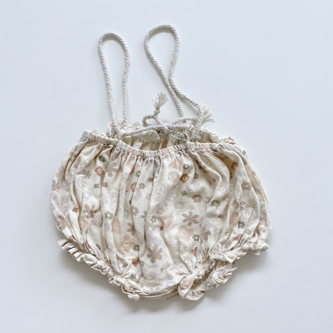 Noni Bloomers/Romper Beige Floral (2y)