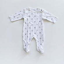 Load image into Gallery viewer, Father Rabbit Organic All-In-One White Pattern (6-12m)
