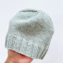 Load image into Gallery viewer, Handmade Soft Wool Beanie Meadow Green (3-6m)
