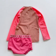 Load image into Gallery viewer, Bonds L/S Swim Set Pink/ Tan (3y)
