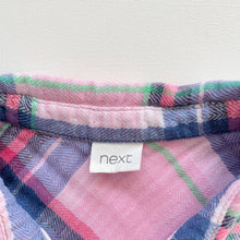 Load image into Gallery viewer, Next Cotton Shirt Dress Pink/Purple Check (5y)
