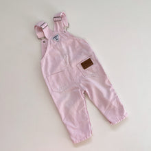 Load image into Gallery viewer, OshKosh Overalls Pink Stripes (6-12m)

