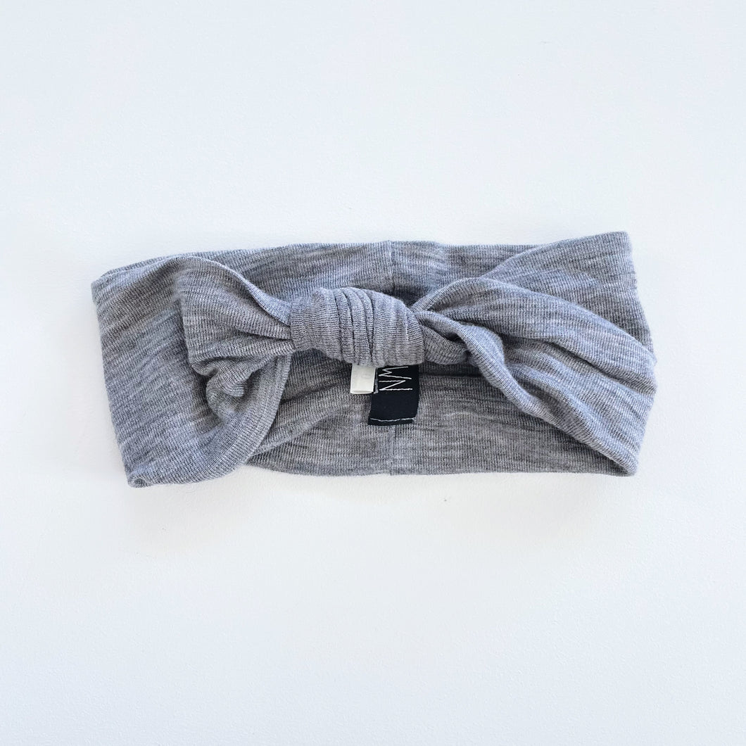 Fawn Merino Headband Grey (6-12m)