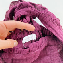 Load image into Gallery viewer, Jamie Kay Organic Muslin Embroidered Romper Plum (2y)
