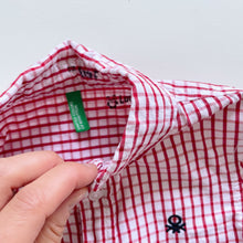 Load image into Gallery viewer, United Colors of Benetton Red Gingham Shirt (12-18m)

