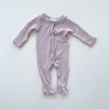 Load image into Gallery viewer, Milly &amp; Milo Footed Merino Onesie Lilac (newborn)
