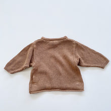 Load image into Gallery viewer, Grown Linen/Cotton Knit Jumper Tan (6-12m)
