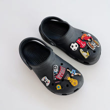 Load image into Gallery viewer, Black Crocs with Jibbitz (M3/W5)
