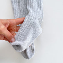 Load image into Gallery viewer, Grey Ribbed Stockings Bundle 2x (7-8y)
