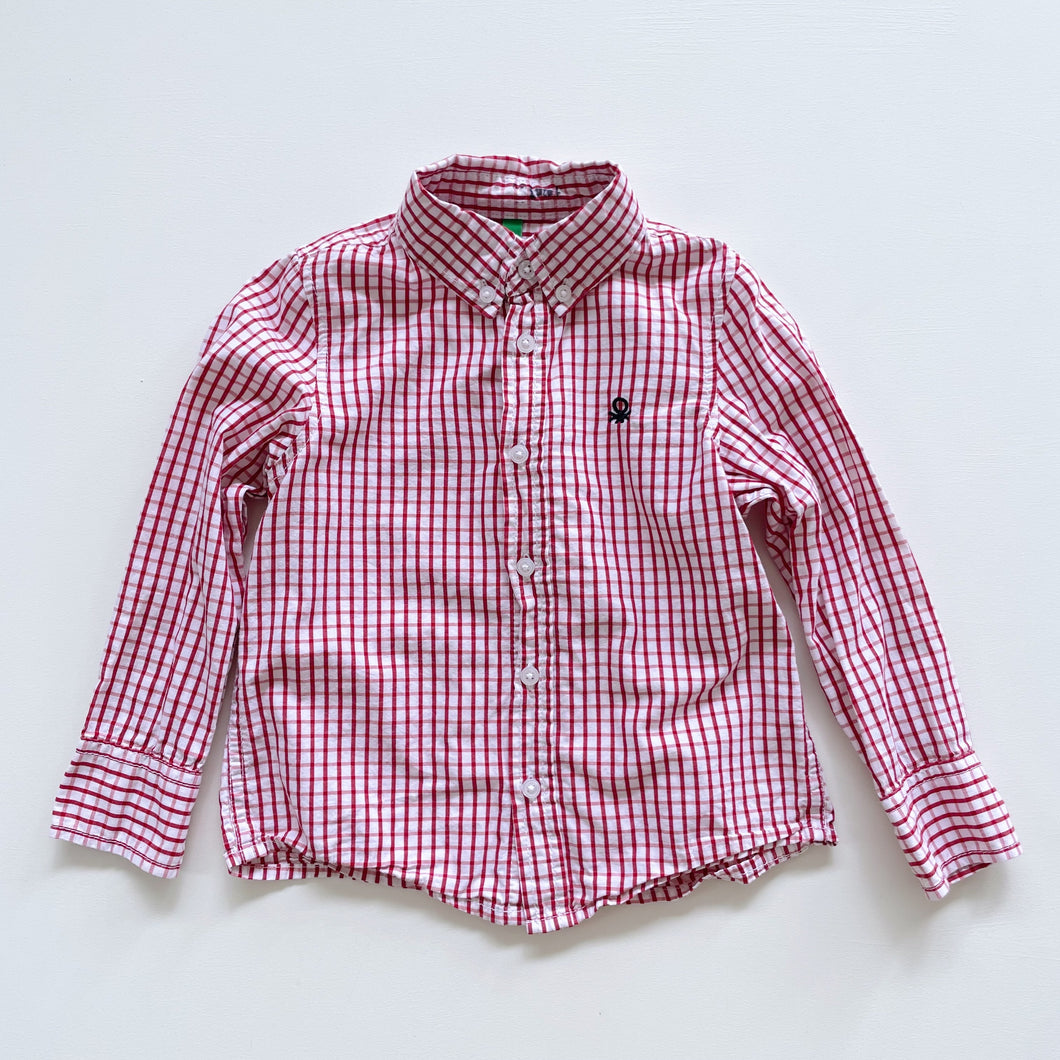 United Colors of Benetton Red Gingham Shirt (12-18m)