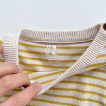 Load image into Gallery viewer, Nature Baby Yellow Stripe Light Organic Cotton Knit (3y)
