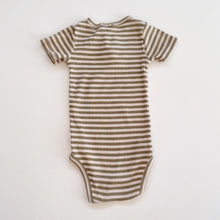 Load image into Gallery viewer, Jamie Kay Organic Rib Bodysuit Green Stripes (2y)
