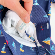 Load image into Gallery viewer, Nature Baby Swimsuit + Swim Hat Sails (2y)
