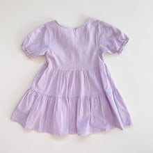 Load image into Gallery viewer, Mac &amp; Ellie Lilac Gingham Tiered Top/Tunic Dress (5y)
