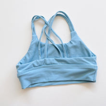 Load image into Gallery viewer, Running Bare Light Blue Exercise Top *tagged bigger (8y)
