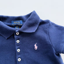 Load image into Gallery viewer, Polo by Ralph Lauren Classic Polo T-Shirt Navy Pink Logo *tagged 3T (2-3y)

