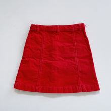 Load image into Gallery viewer, Country Road Red Cord Skirt (6y)
