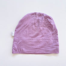 Load image into Gallery viewer, BABU Merino Hat Purple (6-12m)
