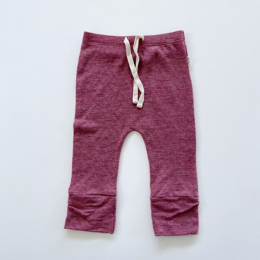Baby Baby Merino Pants Dark Purple NWOT (3-6m)