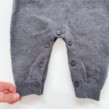 Load image into Gallery viewer, Teeny Weeny Cotton /Wool Knit Overalls Charcoal NEW (6-9m)
